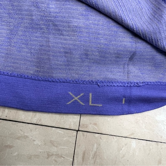 Lululemon Athletica Purple Short Sleeve Tee XL Running Workout - Picture 2 of 5